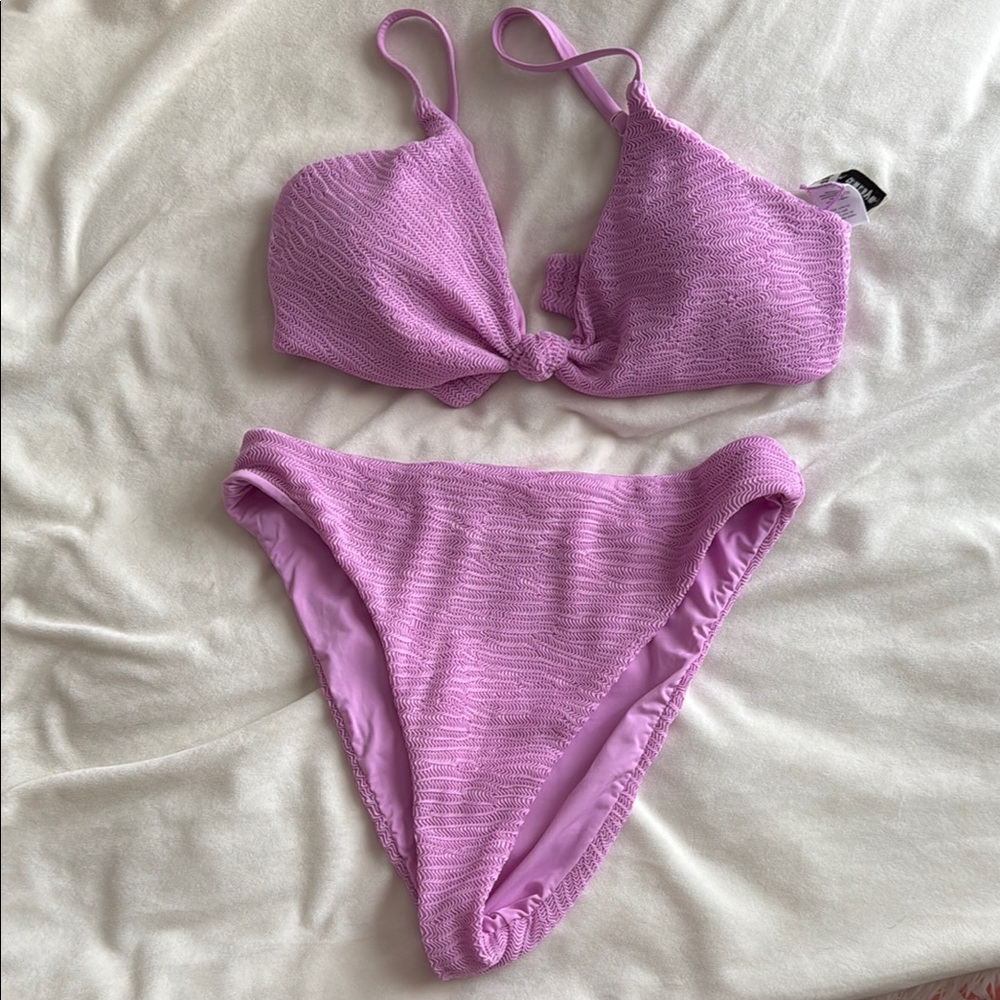 Dippin' Daisy's Purple Textured Bikini